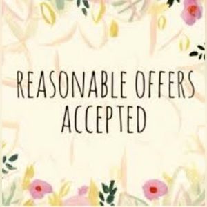 Reasonable offers accepted!